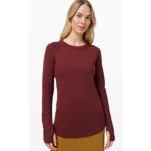 Lululemon Sit in Lotus Washable Wool Sweater Sz. 2